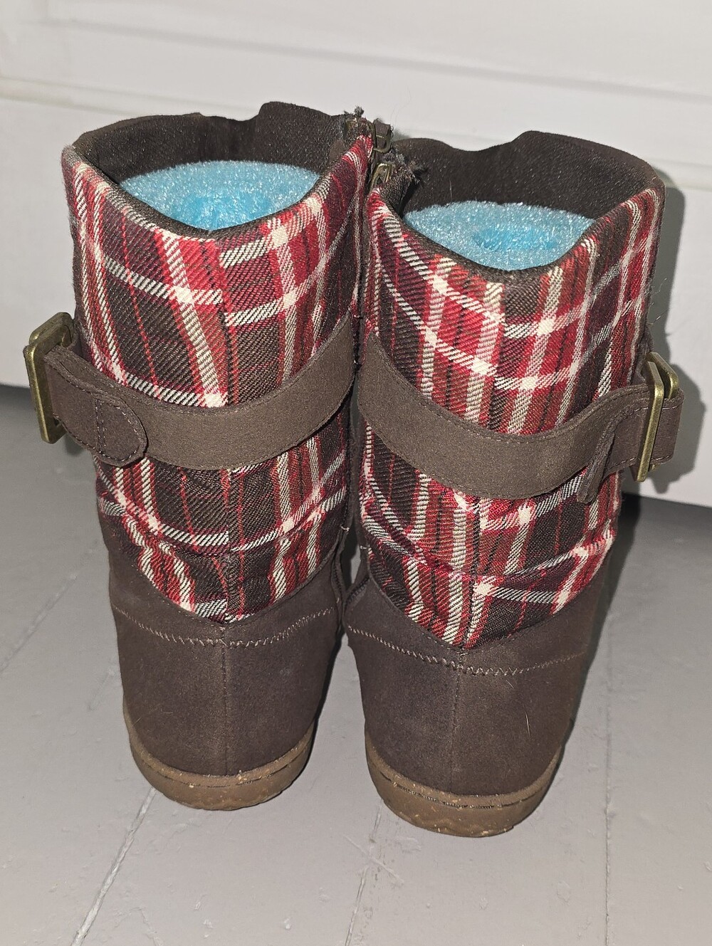 Patagonia Espresso Plaid Boots View 2
